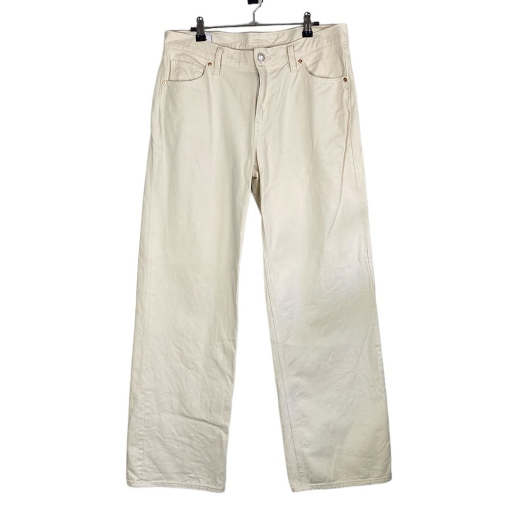 GAP low stride ivory jeans